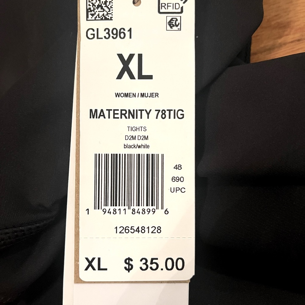 NWT ADIDAS Maternity Leggings